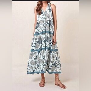 Omika Mint Paola maxi dress